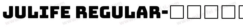Julife Regular字体转换
